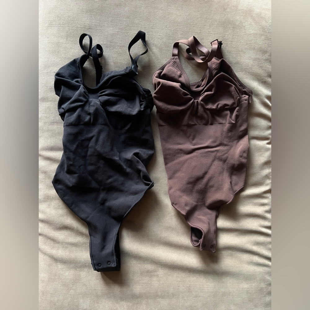 SKIMS NWOT Seamless Sculpting Thong Bodysuit Bundle Size L/XL